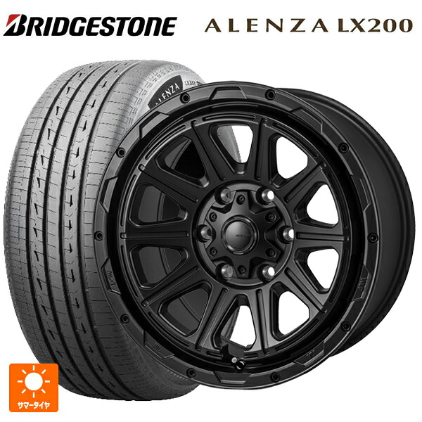 265/65R17 112H ブリヂストン アレンザLX200 正規品 # ジャパン三陽 ハイブロック レグルス サテンブラック 17-8J 国産車用 サマータイヤホイール4本セット｜タイヤホイール専門店コニシタイヤ