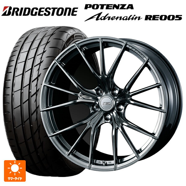 235/35R19 91Y XL ブリヂストン ポテンザ アドレナリン RE005 正規品 ウェッズ エフゼロ FZ-1 DIAMOND BLACK 19-8J 国産車用 サマータイヤホイール4本セット