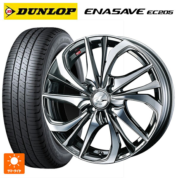 195/50R16 84V ダンロップ エナセーブEC205 ウェッズ レオニス TE BMCMC 16-6J 国産車用 サマータイヤホイール4本セット