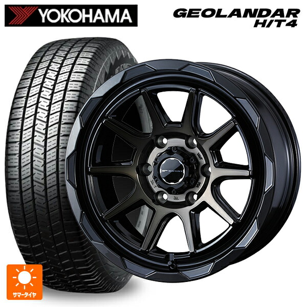 265/60R18 114H XL ヨコハマ ジオランダー HT4 G062 正規品 ウェッズ マッドヴァンス06 ブラックポリッシュブロンズクリア 18-8J 国産車用 サマータイヤホイール4本セット