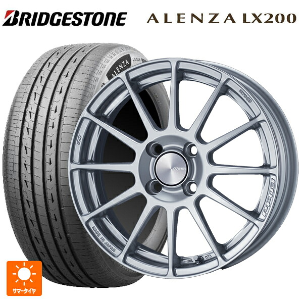 215/70R16 100H ブリヂストン アレンザLX200 正規品 # エンケイ パフォーマンスライン PF03 スパークルシルバー 16-6.5J 国産車用 サマータイヤホイール4本セット|タイヤホイール専門店コニシタイヤ