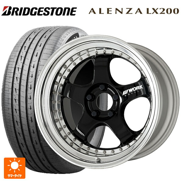 トヨタ bZ4X(11/15系)用 235/60R18 107H XL ブリヂストン アレンザLX200 正規品 # ワーク マイスター S1 3ピース BLK 新品サマータイヤホイール 4本セット