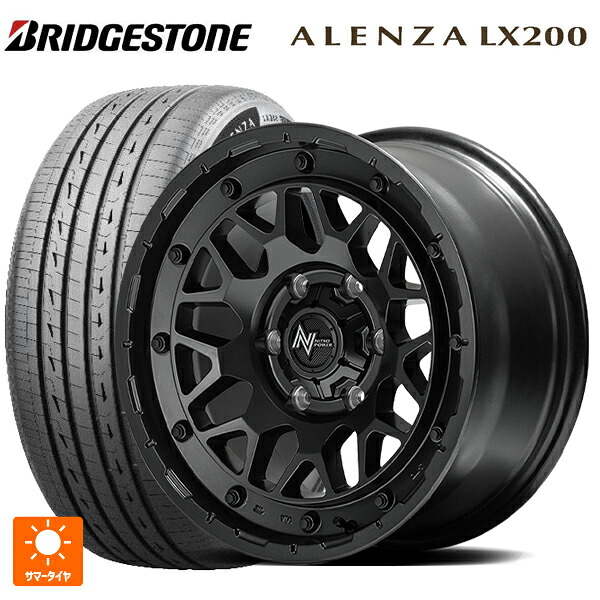 265/65R17 112H ブリヂストン アレンザLX200 正規品 # エムアイディー ナイトロパワー M29 スティンガー バレルブラック 17-8J 国産車用 サマータイヤホイール4本セット｜タイヤホイール専門店コニシタイヤ