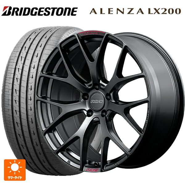 225/55R19 99V ブリヂストン アレンザLX200 正規品 # レイズ ホムラ 2X7FT スポーツエディション B7J 19-8J 国産車用 サマータイヤホイール4本セット