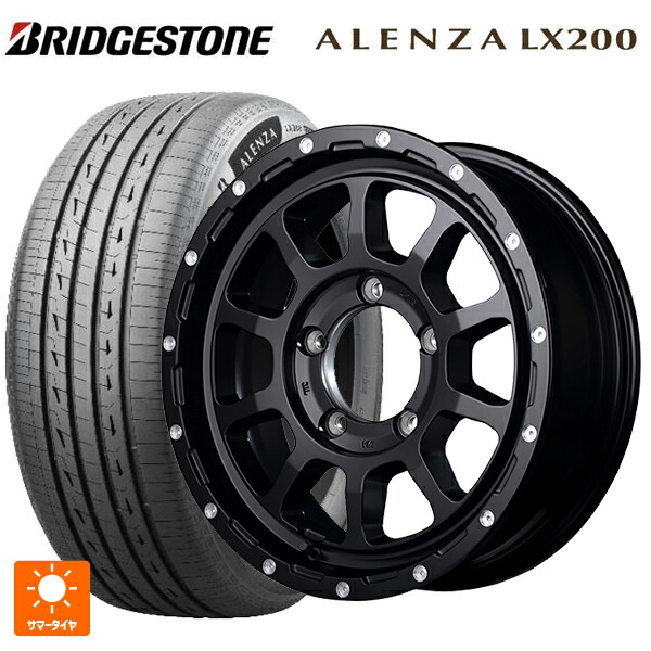 215/70R16 100H ブリヂストン アレンザLX200 正規品 # エムアイディー ナイトロパワー M10パーシングJ セミグロスブラック／マシニング 16-6J 国産車用 サマータイヤホイール4本セット