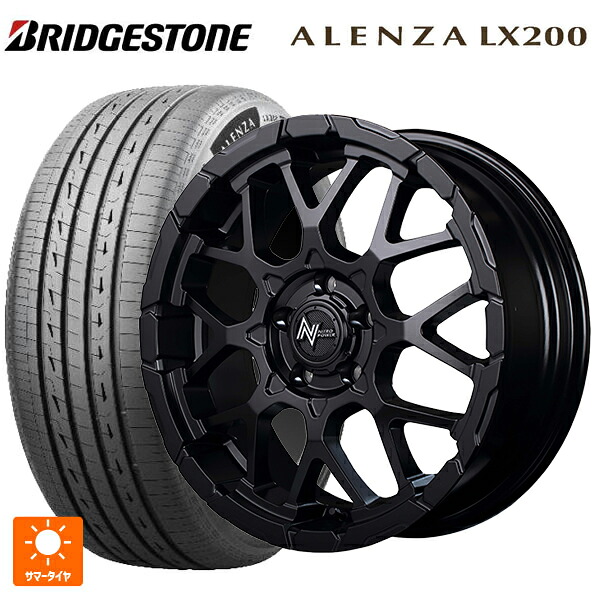 トヨタ bZ4X(11/15系)用 235/60R18 107H XL ブリヂストン アレンザLX200 正規品 # エムアイディー ナイトロパワー M28バレットエス セミグロスブラック 新品サマータイヤホイール 4本セット