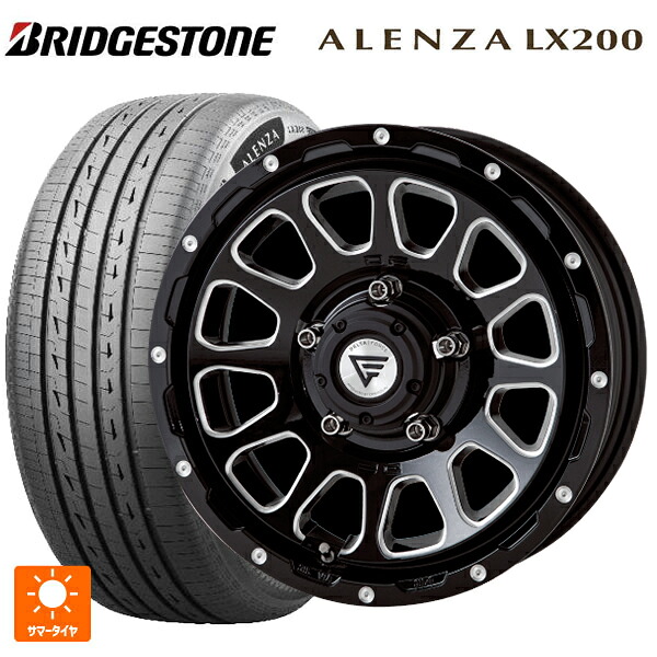 175/80R16 91S ブリヂストン アレンザLX200 正規品 # エクシズルライン デルタフォース オーバル # ブラックマシニング 16-5.5J 国産車用 サマータイヤホイール4本セット｜タイヤホイール専門店コニシタイヤ