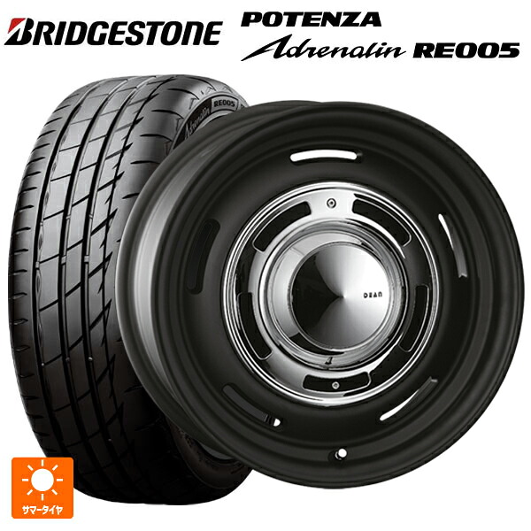 245/40R18 97Y XL ブリヂストン ポテンザ アドレナリン RE005 正規品 クリムソン ディーン クロスカントリー マットブラック 18-8J 国産車用 サマータイヤホイール4本セット