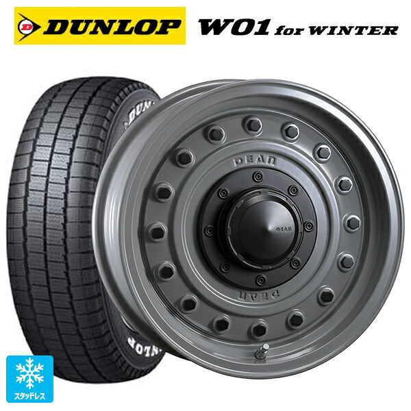 215/65R16 109/107N ダンロップ W01 for ウィンター ホワイトレター クリムソン ディーン コロラド スティールグレー 16-5.5J 国産車用 スタッドレスタイヤホイール4本セット｜タイヤホイール専門店コニシタイヤ 141,945円