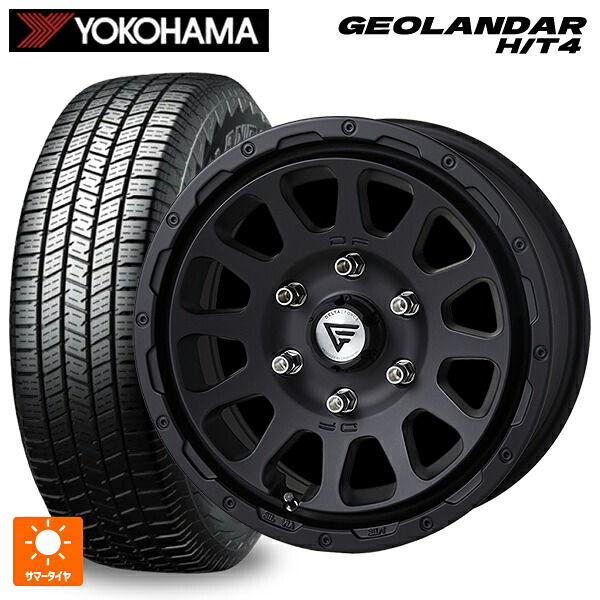 265/65R17 116T XL ヨコハマ ジオランダー HT4 G062 正規品 エクシズルライン デルタフォース オーバル # マットブラック 17-8J 国産車用 サマータイヤホイール4本セット|タイヤホイール専門店コニシタイヤ