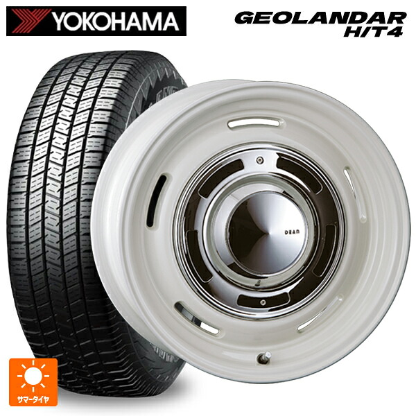265/70R17 116H XL ヨコハマ ジオランダー HT4 G062 正規品 クリムソン ディーン クロスカントリー マーガレットホワイト 17-8J 国産車用 サマータイヤホイール4本セット