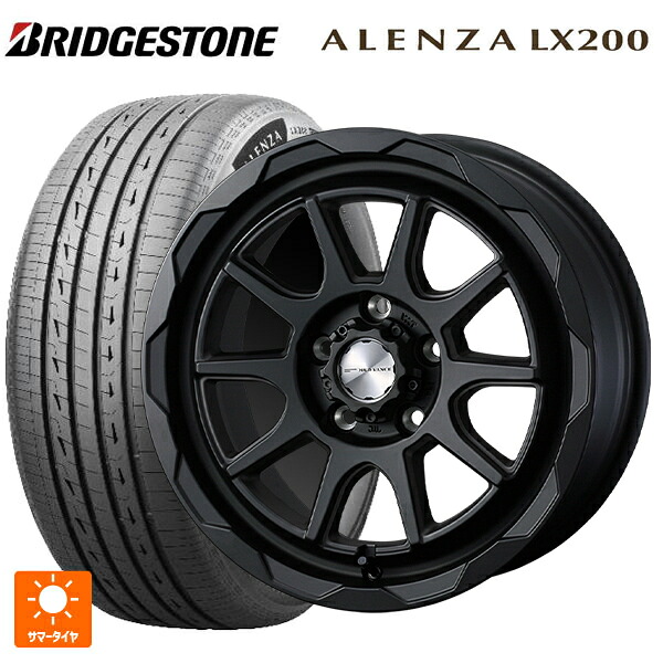 265/65R17 112H ブリヂストン アレンザLX200 正規品 # ウェッズ マッドヴァンス06 フルマットブラック 17-8J 国産車用 サマータイヤホイール4本セット