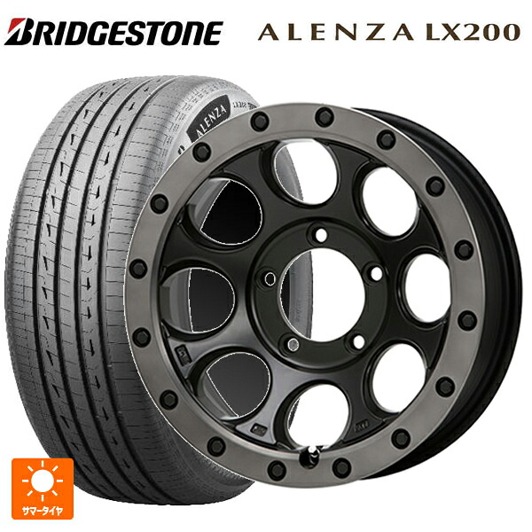 スズキ ジムニー(64系)用 215/70R16 100H ブリヂストン アレンザLX200 正規品 # エムエルジェイ エクストリームJ XJ03 Flat Black Smoke 新品サマータイヤホイール 5本セット|タイヤホイール専門店コニシタイヤ