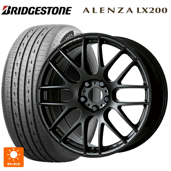 235/55R19 105W XL ブリヂストン アレンザLX200 正規品 # ワーク エモーション M8R MBL 19-8.5J 国産車用 サマータイヤホイール4本セット