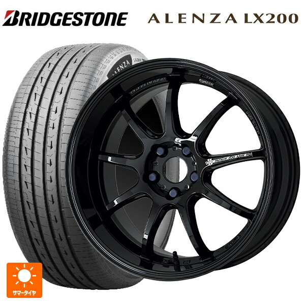 トヨタ bZ4X(11/15系)用 235/60R18 107H XL ブリヂストン アレンザLX200 正規品 # ワーク エモーション D9R BLK 新品サマータイヤホイール 4本セット