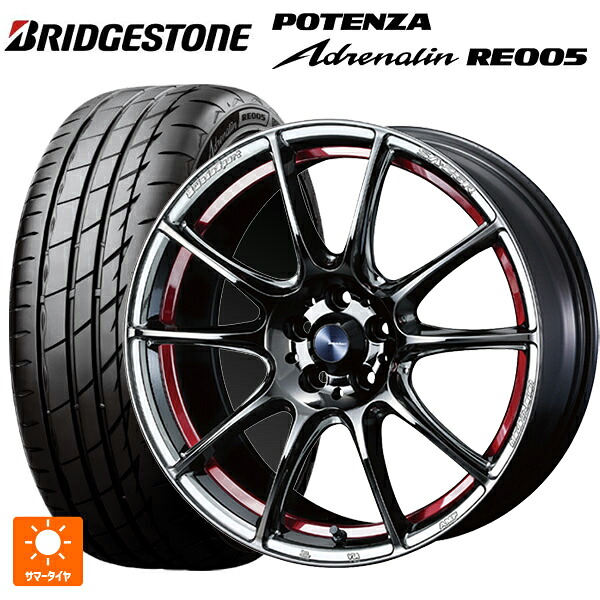 スバル レヴォーグ(VN系)用 245/40R18 97Y XL ブリヂストン ポテンザ アドレナリン RE005 正規品 ウェッズ ウェッズスポーツ SA25R RLC 新品サマータイヤホイール 4本セット|タイヤホイール専門店コニシタイヤ