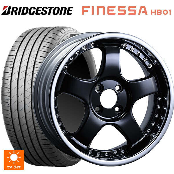 195/50R16 88V XL ブリヂストン フィネッサ HB01 正規品 タナベ SSR プロフェッサー SP1R ブラック 16-6.5J 国産車用 サマータイヤホイール4本セット|タイヤホイール専門店コニシタイヤ