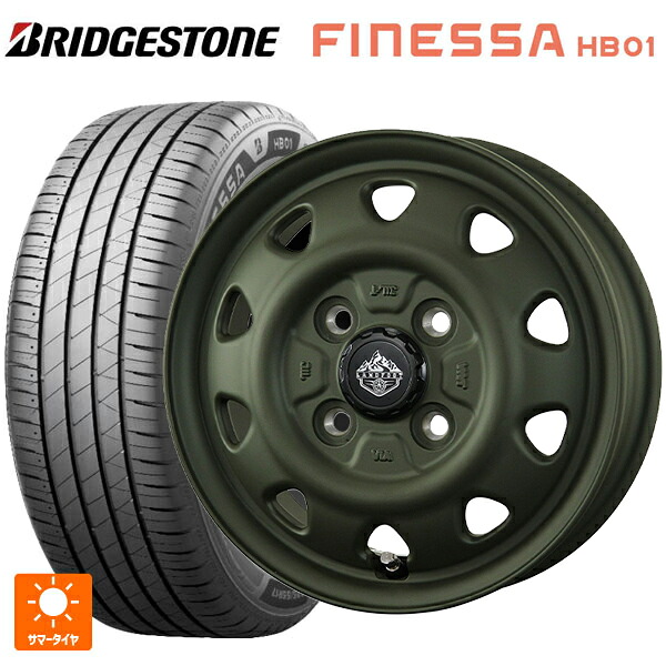 スズキ ハスラー(MR52/92S)用 2026年製 165/60R15 77H ブリヂストン フィネッサ HB01 正規品 # トピー ランドフット SWZ OD 新品サマータイヤホイール 4本セット
