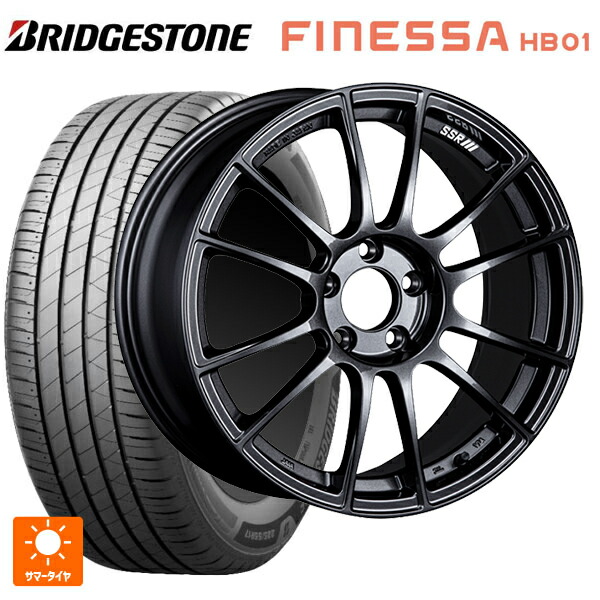 235/45R18 98W XL ブリヂストン フィネッサ HB01 正規品 # タナベ SSR GT X04 ダークガンメタ 18-8.5J 国産車用 サマータイヤホイール4本セット