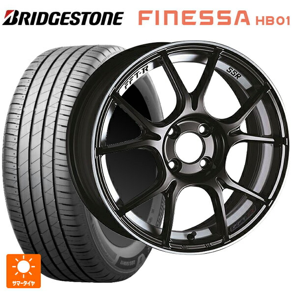 235/45R18 98W XL ブリヂストン フィネッサ HB01 正規品 # タナベ SSR GT X02 グロスブラック 18-8.5J 国産車用 サマータイヤホイール4本セット