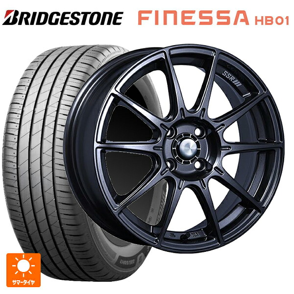スズキ ハスラー(MR52/92S)用 2026年製 165/60R15 77H ブリヂストン フィネッサ HB01 正規品 # タナベ SSR GT X01 ST スペック ダークガンメタ 新品サマータイヤホイール 4本セット
