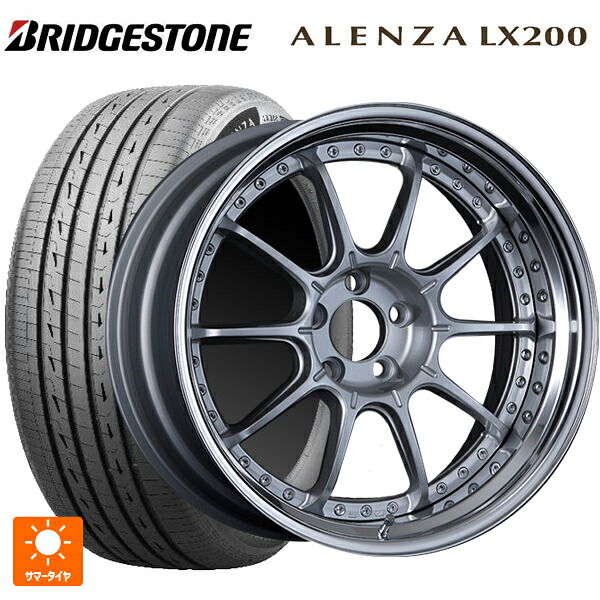 235/55R19 105W XL ブリヂストン アレンザLX200 正規品 # タナベ SSR プロフェッサー SP5 ハイブライトシルバー 19-8J 国産車用 サマータイヤホイール4本セット