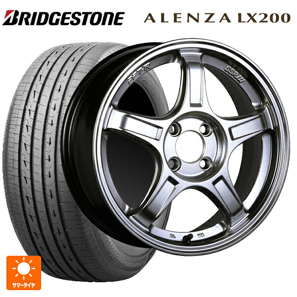225/65R17 102H ブリヂストン アレンザLX200 正規品 # タナベ SSR GT X03 クロムシルバー 17-7J 国産車用 サマータイヤホイール4本セット
