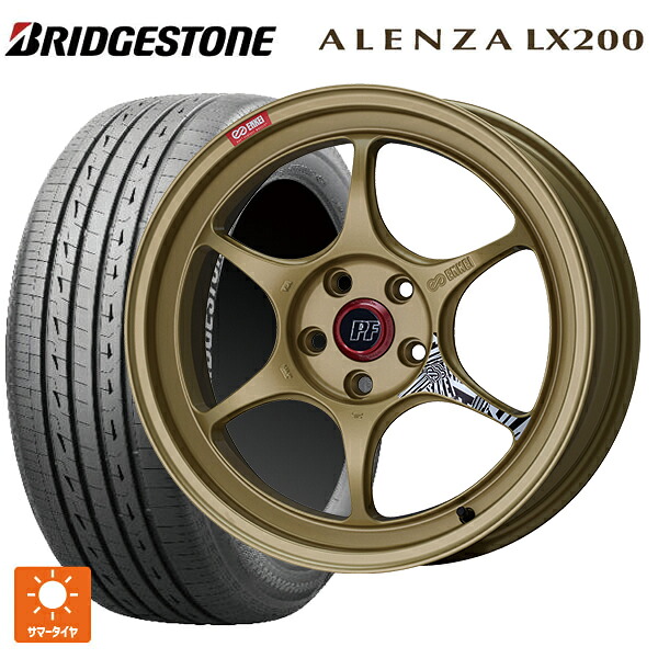 235/60R18 107H XL ブリヂストン アレンザLX200 正規品 # エンケイ パフォーマンスライン PF06 ゴールド 18-8J 国産車用 サマータイヤホイール4本セット|タイヤホイール専門店コニシタイヤ