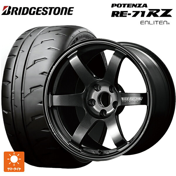 195/45R17 81W ブリヂストン ポテンザ RE-71RZ 正規品 レイズ ボルクレーシング TE37サーガ S-プラス MM 17-7J 国産車用 サマータイヤホイール4本セット