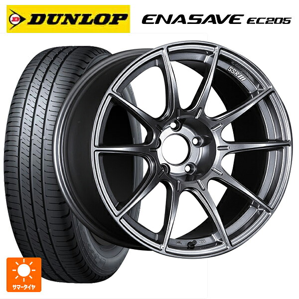 225/50R18 95V ダンロップ エナセーブEC205 タナベ SSR GT X01 ダークシルバー 18-7.5J 国産車用 サマータイヤホイール4本セット｜タイヤホイール専門店コニシタイヤ