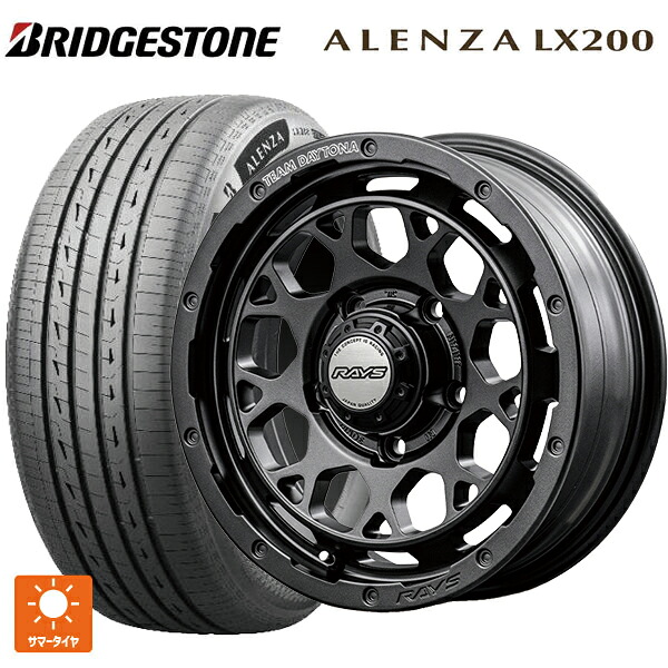 225/60R18 100H ブリヂストン アレンザLX200 正規品 # レイズ チームデイトナ M9+ スペックm AOJ 18-7.5J 国産車用 サマータイヤホイール4本セット