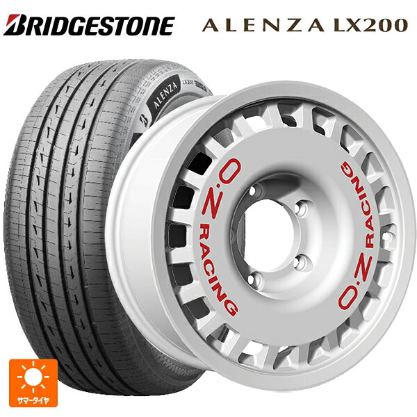 175/80R16 91S ブリヂストン アレンザLX200 正規品 # オーゼット レーシング ラリーレーシング 4×4 # Race White 16-5.5J 国産車用 サマータイヤホイール4本セット|タイヤホイール専門店コニシタイヤ
