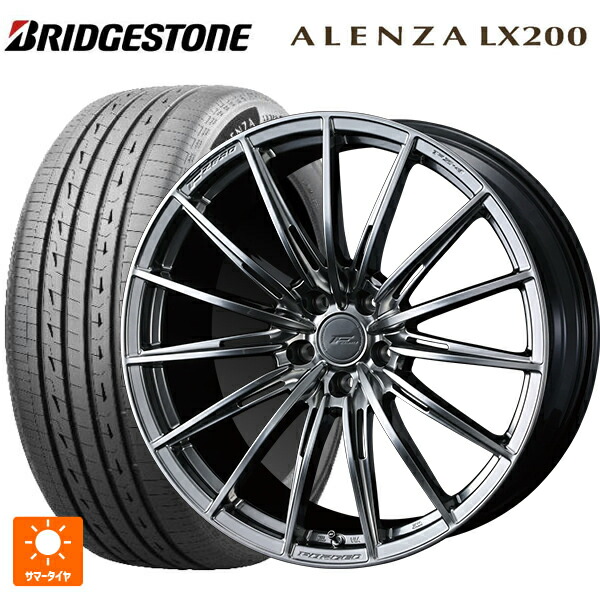 225/60R18 100H ブリヂストン アレンザLX200 正規品 # ウェッズ エフゼロ FZ-4 DIAMOND BLACK 18-7.5J 国産車用 サマータイヤホイール4本セット