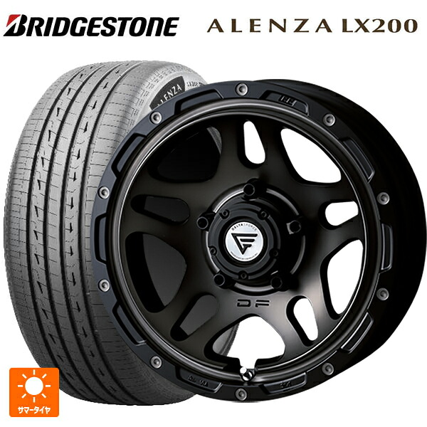 215/70R16 100H ブリヂストン アレンザLX200 正規品 # エクシズルライン デルタフォース オーバーランダー マットスモークポリッシュ 16-6J 国産車用 サマータイヤホイール4本セット