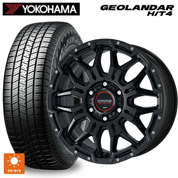 レクサス LX(300系)用 265/65R18 116T XL ヨコハマ ジオランダー HT4 G062 正規品 ワーク クラッグ LCG MBLPM 新品サマータイヤホイール 4本セット
