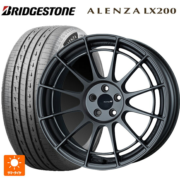235/55R18 100V ブリヂストン アレンザLX200 正規品 # エンケイ レーシングレボリューション NT03RR マットダークガンメタリック 18-9J 国産車用 サマータイヤホイール4本セット