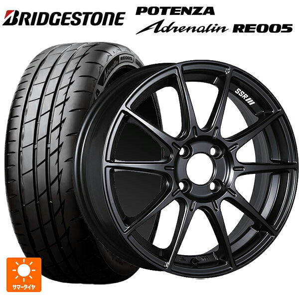 215/45R17 91W XL ブリヂストン ポテンザ アドレナリン RE005 正規品 タナベ SSR GT X01 フラットブラック 17-7J 国産車用 サマータイヤホイール4本セット