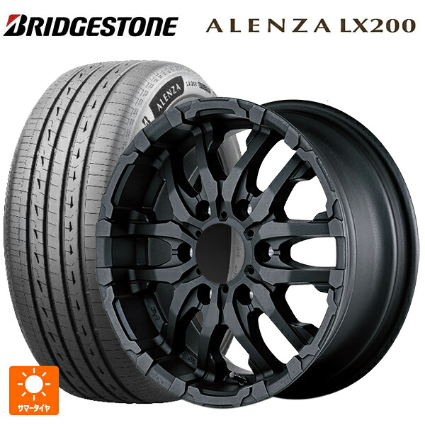215/70R16 100H ブリヂストン アレンザLX200 正規品 # エムアイディー ナイトロパワー M26 クロスファング ブラストブラック 16-5.5J 国産車用 サマータイヤホイール4本セット｜タイヤホイール専門店コニシタイヤ