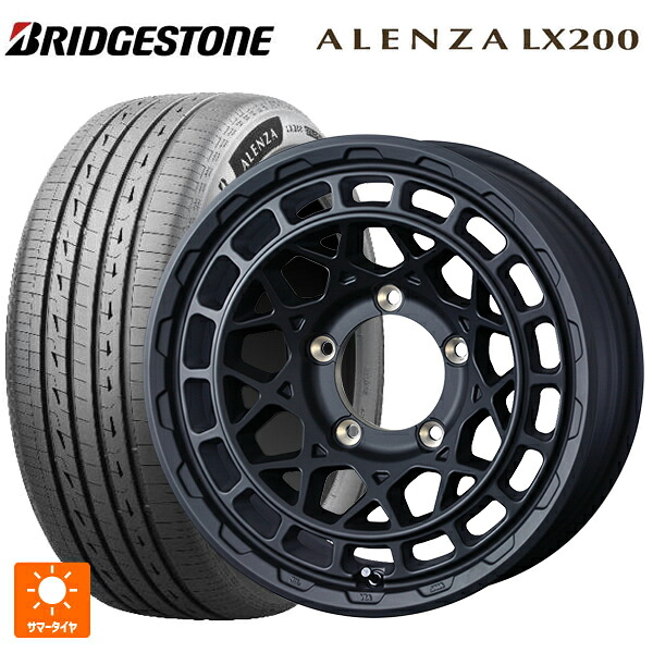 175/80R16 91S ブリヂストン アレンザLX200 正規品 # ウェッズ マッドヴァンス X タイプM フルマットブラック 16-5.5J 国産車用 サマータイヤホイール4本セット