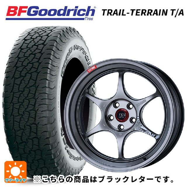 2023年製 235/55R19 105H XL BFグッドリッチ トレイルテレーン T/A ブラックレター 正規品 エンケイ パフォーマンスライン PF06 ハイパーシルバー 19-8.5J 国産車用 サマータイヤホイール4本セット
