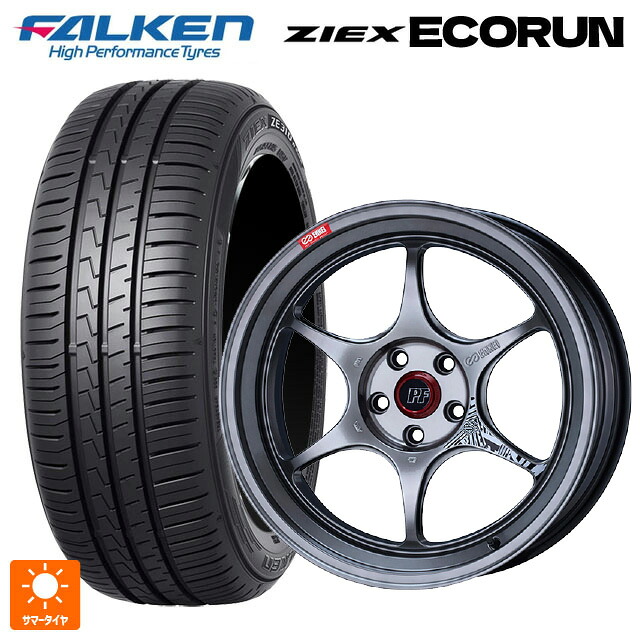 215/45R18 93W XL ファルケン ZE310R エコラン エンケイ パフォーマンスライン PF06 ハイパーシルバー 18-8.5J 国産車用 サマータイヤホイール4本セット