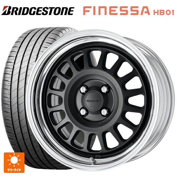 215/45R18 93W XL ブリヂストン フィネッサ HB01 正規品 # ワーク シーカー FD MBL 18-7.5J 国産車用 サマータイヤホイール4本セット
