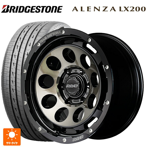265/65R17 112H ブリヂストン アレンザLX200 正規品 # レイズ チームデイトナ D9 BEL 17-8.5J 国産車用 サマータイヤホイール4本セット