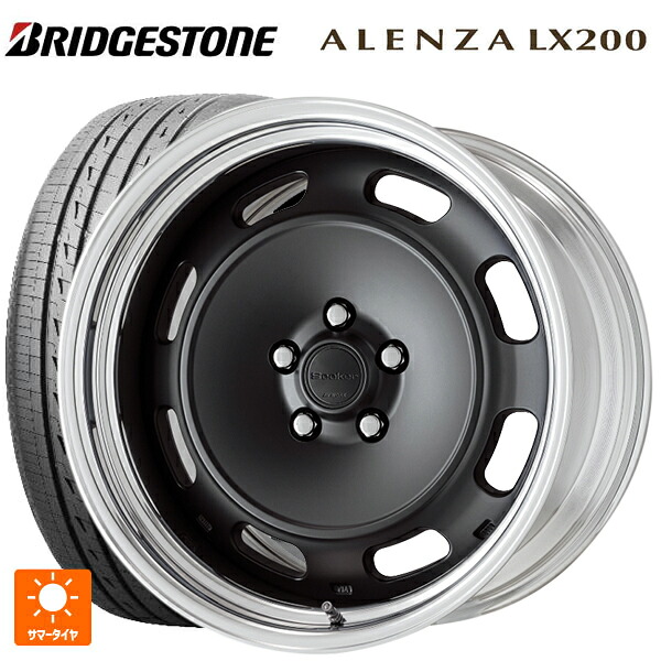 235/55R18 100V ブリヂストン アレンザLX200 正規品 # ワーク シーカー DT MBL 18-8J 国産車用 サマータイヤホイール4本セット
