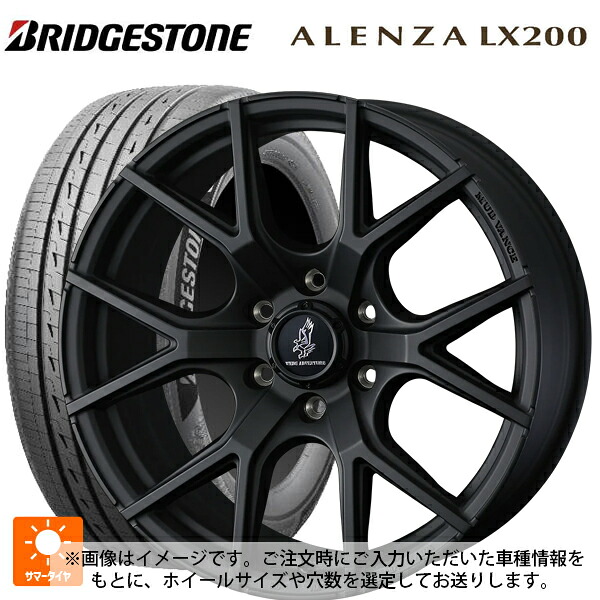 235/60R18 107H XL ブリヂストン アレンザLX200 正規品 # ウェッズ マッドヴァンス SD FMBK 18-7.5J 国産車用 サマータイヤホイール4本セット