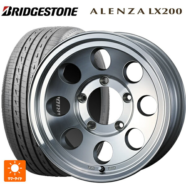 175/80R16 91S ブリヂストン アレンザLX200 正規品 # ウェッズ ジムライン タイプ2 POL 16-5.5J 国産車用 サマータイヤホイール4本セット