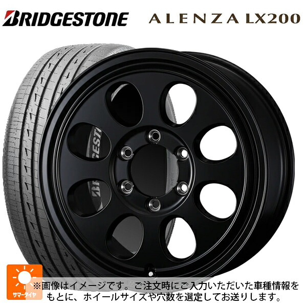175/80R16 91S ブリヂストン アレンザLX200 正規品 # ウェッズ ジムライン タイプ2 MBK 16-5.5J 国産車用 サマータイヤホイール4本セット