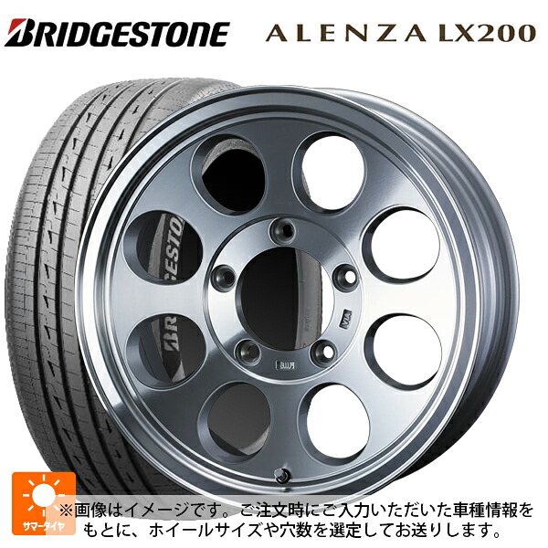 215/70R16 100H ブリヂストン アレンザLX200 正規品 # ウェッズ ジムライン タイプ2 POL 16-7J 国産車用 サマータイヤホイール4本セット｜タイヤホイール専門店コニシタイヤ