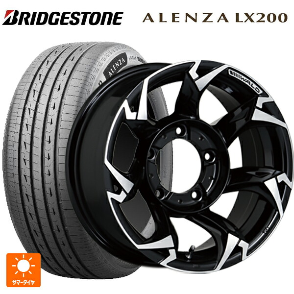 215/70R16 100H ブリヂストン アレンザLX200 正規品 # ヴァルド ボルサリノ SUV V11-C SUV ブラック/ポリッシュ 16-5.5J 国産車用 サマータイヤホイール4本セット