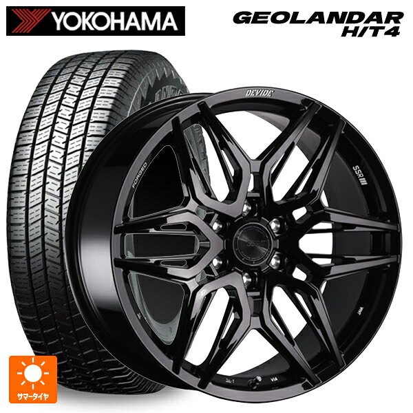 トヨタ ランドクルーザー300(300系)用 285/45R22 114H XL ヨコハマ ジオランダー HT4 G062 正規品 タナベ SSR ディバイド LG F グロスブラック 新品サマータイヤホイール 4本セット|タイヤホイール専門店コニシタイヤ